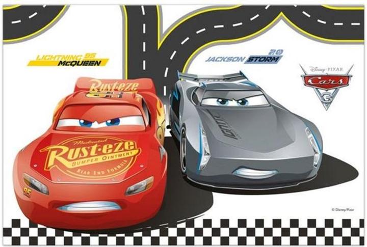 Actual product image Procos Cars McQueen Birthday Tablecloth (180 x 120 cm)