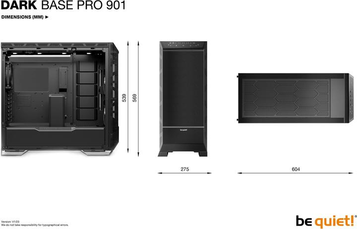 Immagine prodotto be quiet! Dark Base Pro 901 (ATX, mATX, Mini-ATX, XL-ATX)