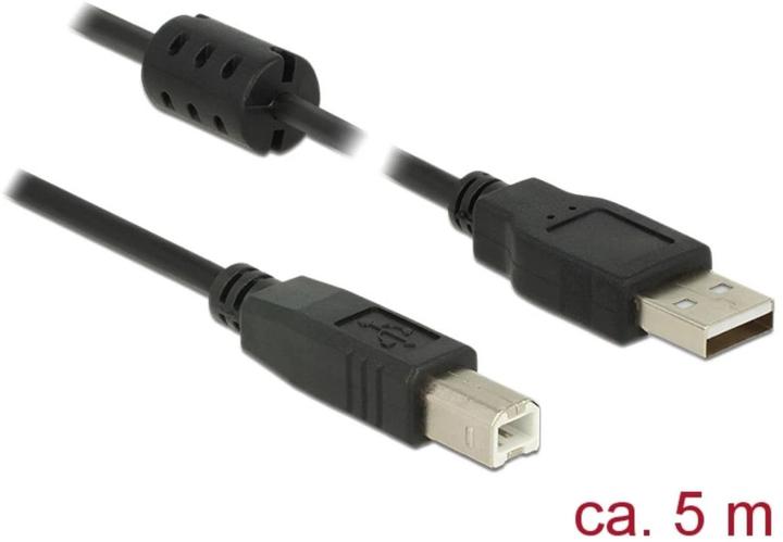 Produktbild Delock USB A – USB B (5 m, USB 2.0)