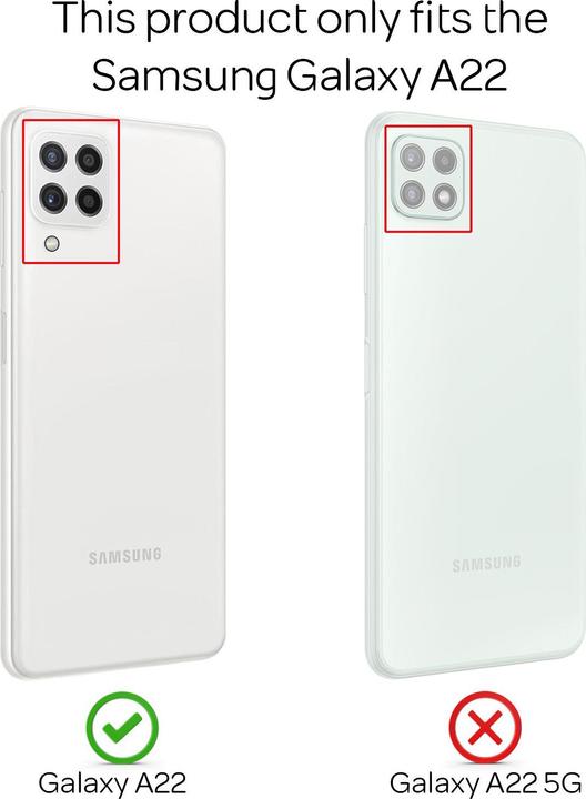 Produktbild Nalia Klare Glitzer Silikon Handyhülle (Samsung Galaxy A22)