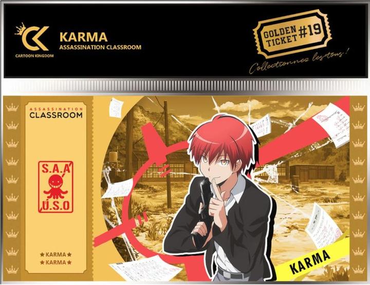 Produktbild Cartoon Kingdom Assassination Classroom - Karma Akabane Golden Tickets Black Edition