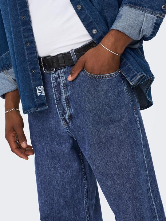 Produktbild Only & Sons ONSFive mittelblaue Loose Fit Jeans (30)