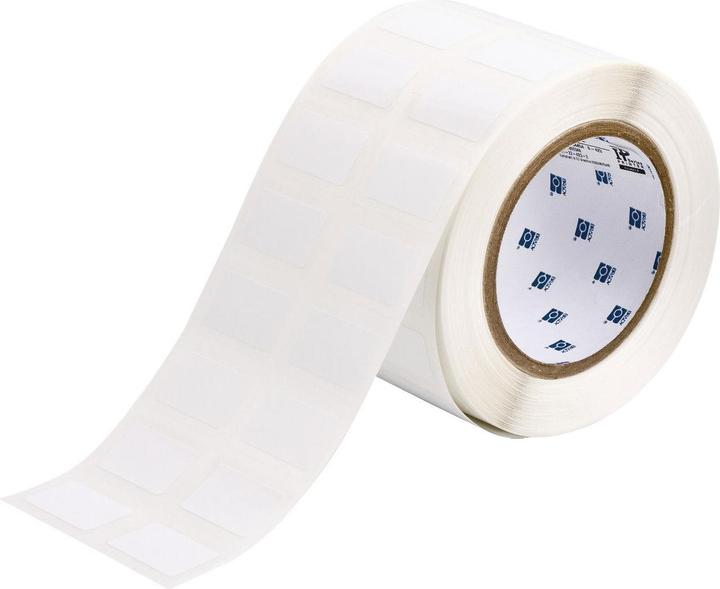 Actual product image Brady THT-22-423-2, Permashield, polyester, white, 31.75 x 19.05 mm, permanent, with protective laminate