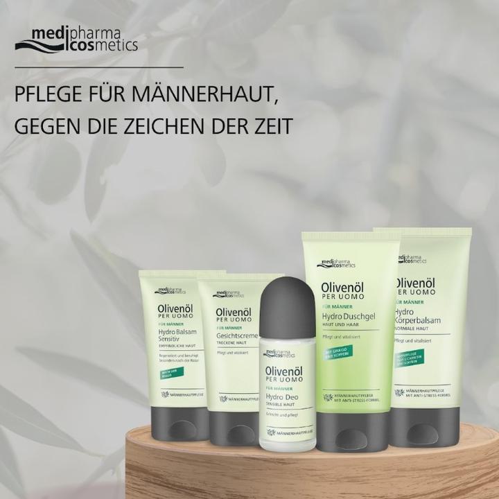Actual product image Medipharma cosmetics Olive Oil Per Uomo Hydro Deo Sensitive Skin, 50 ml Roll-On (Roll-on, 50 ml)