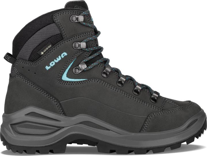 Produktbild Lowa Renegade Evo GTX Mid (schmale Leisten) Wander- & Trekkingschuhe Asphalt / Türkis Damen (37)