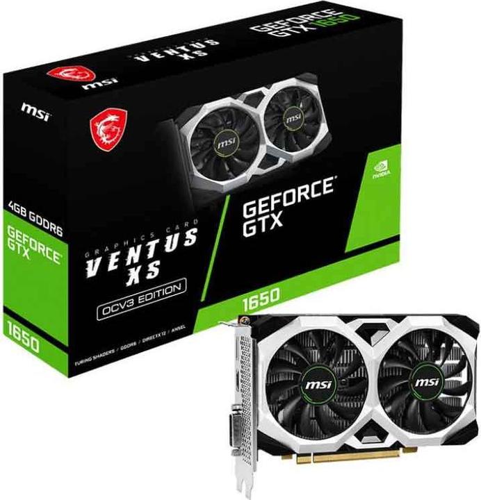 Actual product image MSI GeForce GTX 1650 D6 VENTUS XS OCV3 (4 GB)