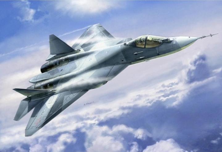 Actual product image Carson 1:72 Rus. Stealth fighter Sukhoi T-50 WA