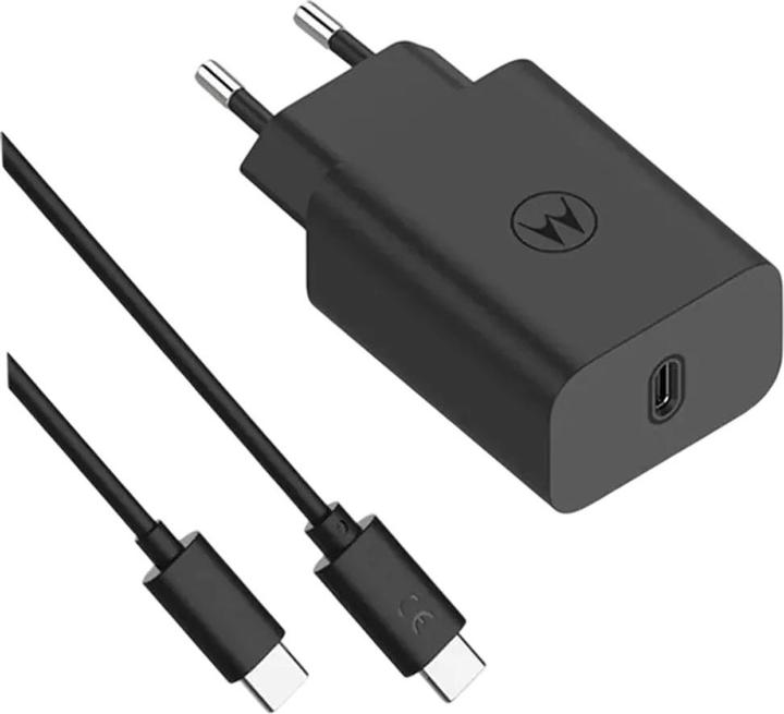 Immagine prodotto Motorola Caricabatterie TurboPower 30W USB-C con cavo C-C da 1m Nero (30 W)