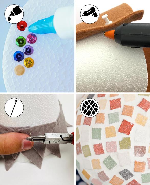 Produktbild I Am Creative Styroporring, Halbring