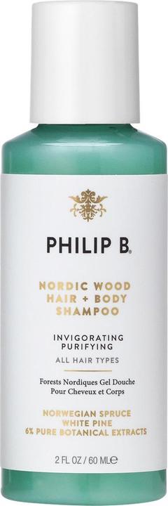 Philip B. Nordic Wood Hair & Body Shampoo (60 ml, Flüssiges Shampoo)