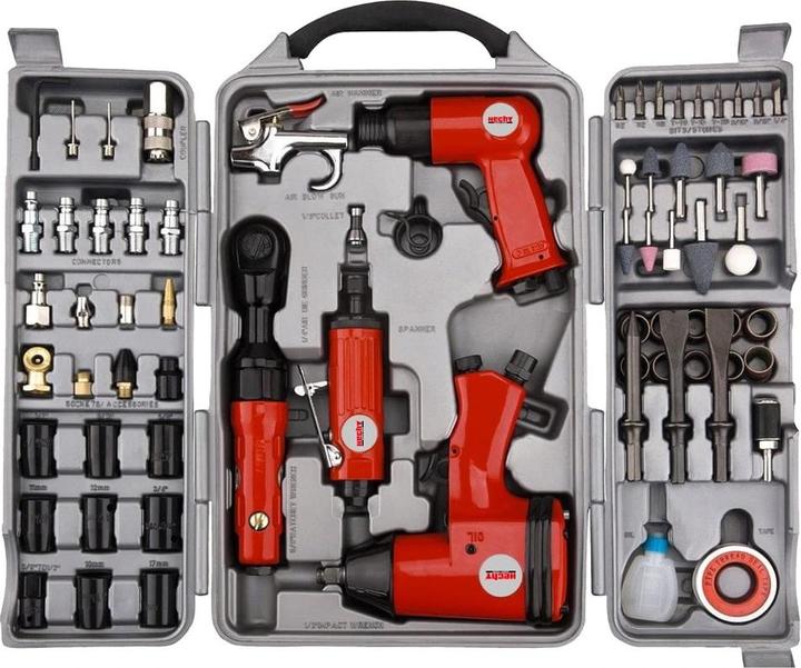 Image du produit Hecht 002075 E Kit d'outils pneumatiques 71 pcs. (Air comprimé)