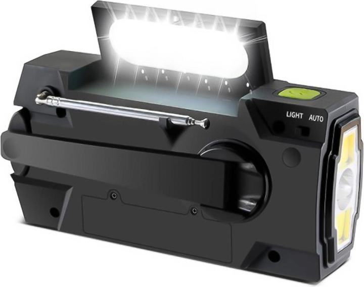 Produktbild Grafner Kurbelradio Solar USB LED Akku Camping Survival Notfallradio KR11064 (AM, FM)