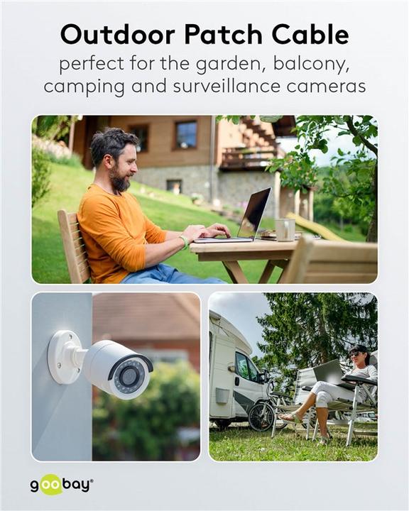 Image du produit Goobay Câble de réseau (U/UTP, CAT6, 30 m)