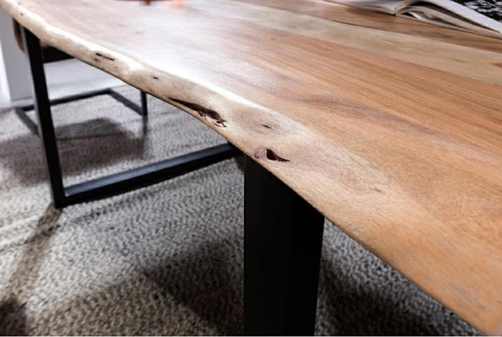 Image du produit SIT Möbel Table en bois massif Ux3.6 acacia naturel-noir antique (180 x 90 x 76 cm)