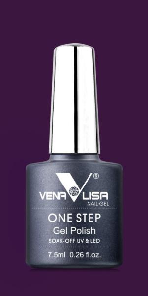 Actual product image Venalisa 3 in 1 Gel Varnish Dark Purple UV/LED (Dark Purple, UV gel varnish)