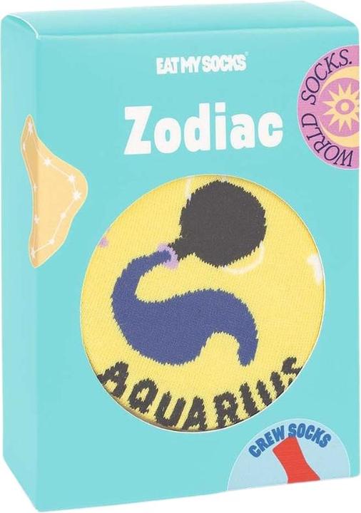 Image du produit Eat My Socks Chaussettes de signe astrologique Verseau (Taille unique)