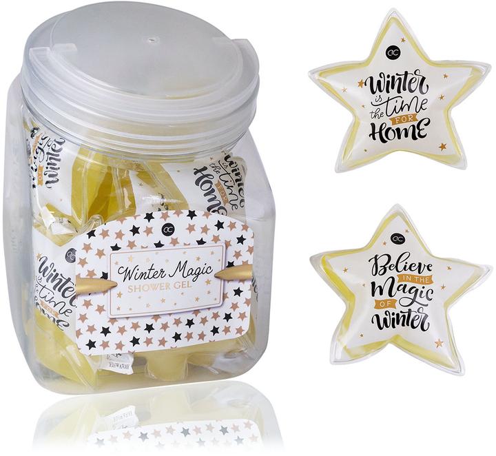 Immagine prodotto Accentra Mini gel doccia WINTER MAGIC, 50ml, 2 motivi assortiti, fragranza: Vaniglia e Muschio, colore: (50 ml)