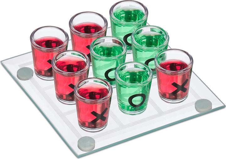 Actual product image Relaxdays Tic Tac Toe Drinking Game (12 cm)