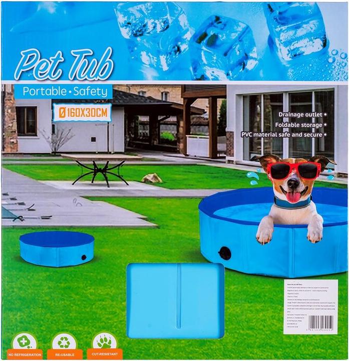 Produktbild Petitto Faltbarer Hundepool - 160x30cm (Hundepool)