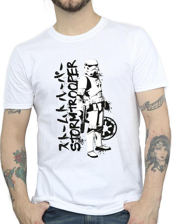 Actual product image Star Wars Mens Japanese Stormtrooper T-Shirt (S)