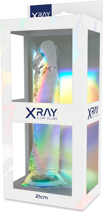 Actual product image X Ray Xray Clear Dildo Transparent 21cm X 4cm