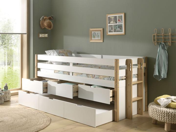 Actual product image Vipack Margrit bunk bed with pull-out drawer and drawers (90 x 200 cm)