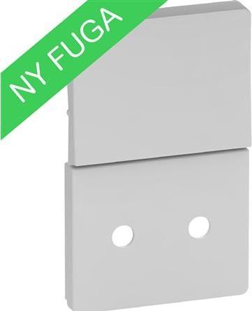 Actual product image LK Tangent with LED lamp for FUGA socket outlet without earth with switch 1.5 module, lichtg