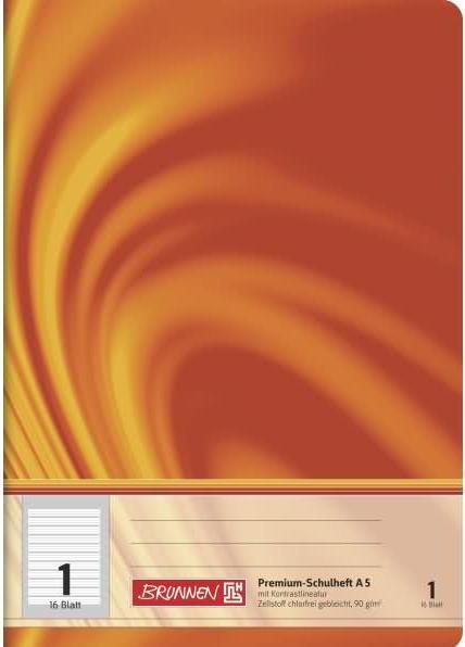 Exercise book Vivendi ruled 1 lined DIN A5 without margin, 16 sheets (A5)