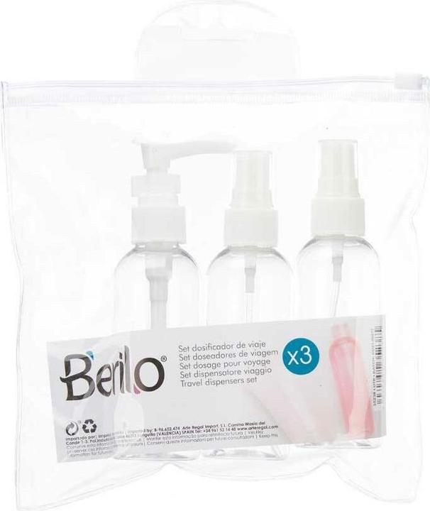 Image du produit Berilo Set de voyage Transparent Blanc Plastique (36 pièces)
