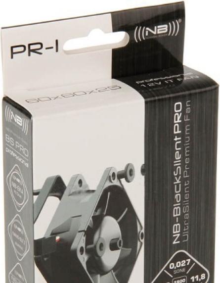 Produktbild Noiseblocker NB-BlacksilentPRO PR-1 (60 mm, 1 x)