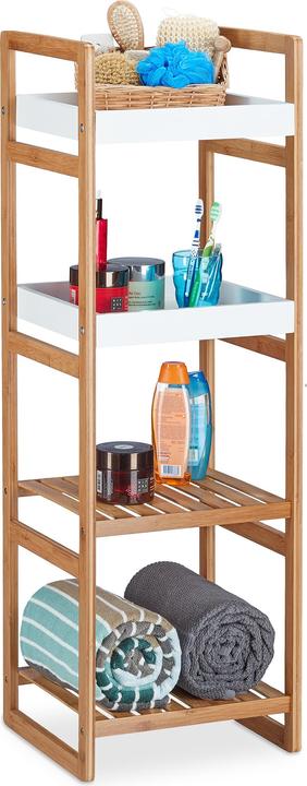 Immagine prodotto Relaxdays Mensola da pavimento per il bagno (36 x 33 x 110 cm)