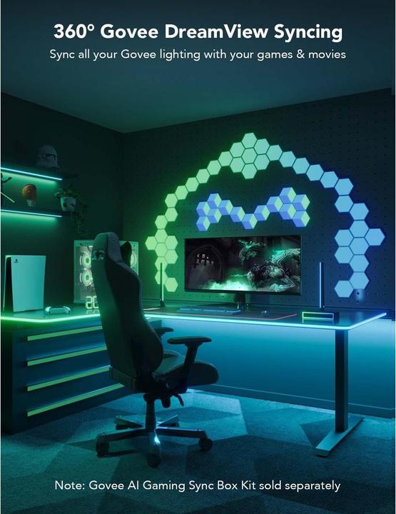 Actual product image Govee LED Stripe Neon Gaming Table (RGBIC, 300 cm, Indoor)