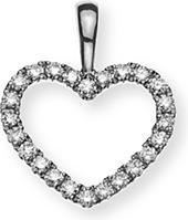 Natsumi Schmuck Anhänger Herz Diamant Gold 18K/750 (750/18 K Gelbgold)