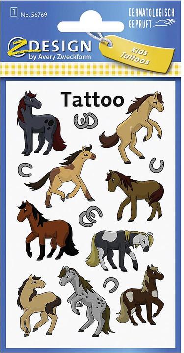 Image du produit Avery Tatouages pour enfants "Pferde" 56769