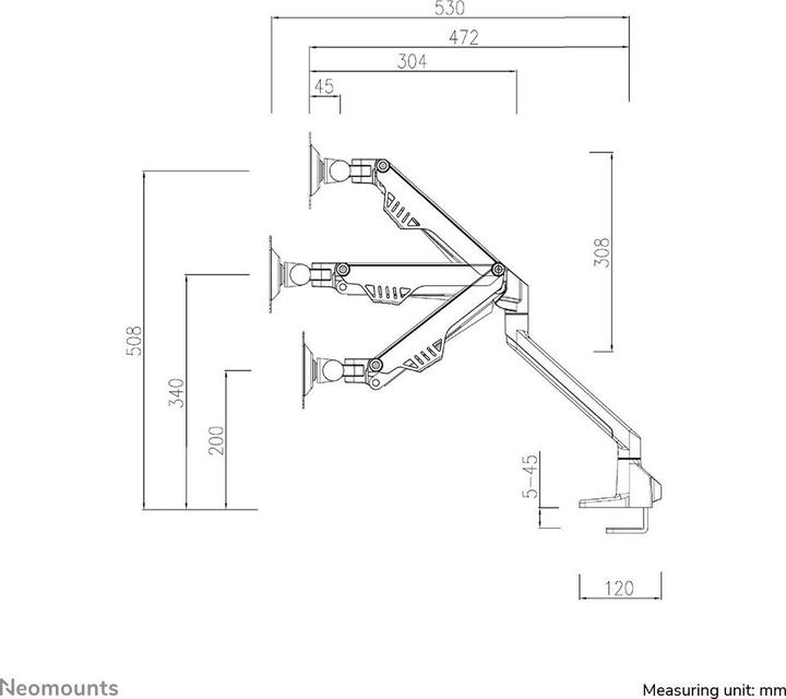 Actual product image Neomounts FPMA-D750DBLACK2 (Table, 32")