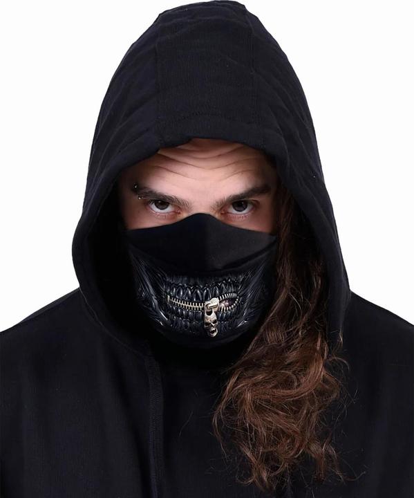 Actual product image Spiral Zipped Mouth Face Mask