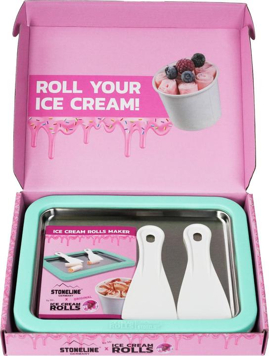 Actual product image Stoneline Ice Cream Rolls Maker, ice cream platter for homemade ice cream | Mint (CH plug)