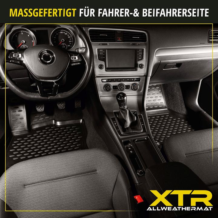 Image du produit Walser Tapis en caoutchouc XTR pour Skoda Fabia II/Fabia Combi II 12/2006 - 12/2014 (2 tapis avant + 2 tapis arrière)