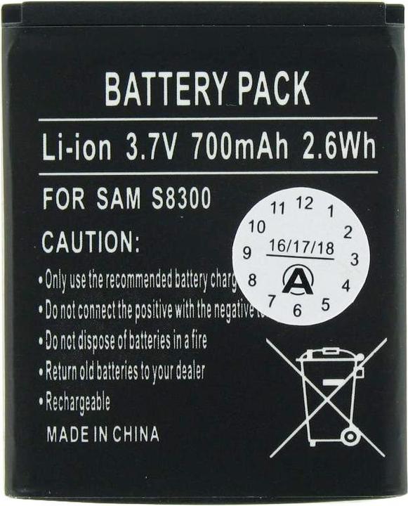 Immagine prodotto Samsung Batteria SGH-S8300, AB533640BU, AB533640BE