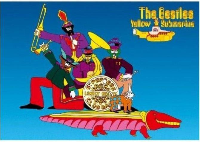 Produktbild The Beatles Yellow Submarine Postkarte