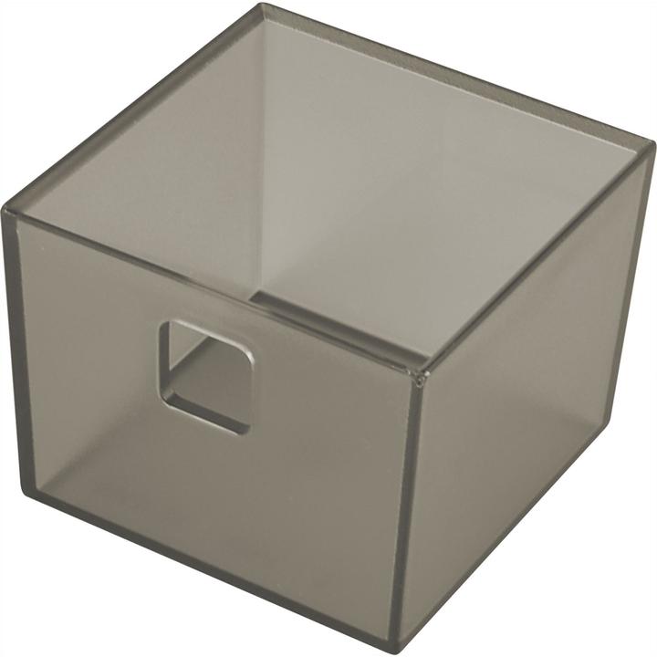 Produktbild Ninka Banio Behälter 1-fach für Schubladeneinsatz, graphit transluzent 84x84mm