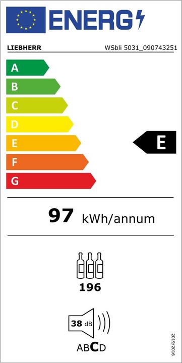Energy Label Liebherr 'WSbli 5031'