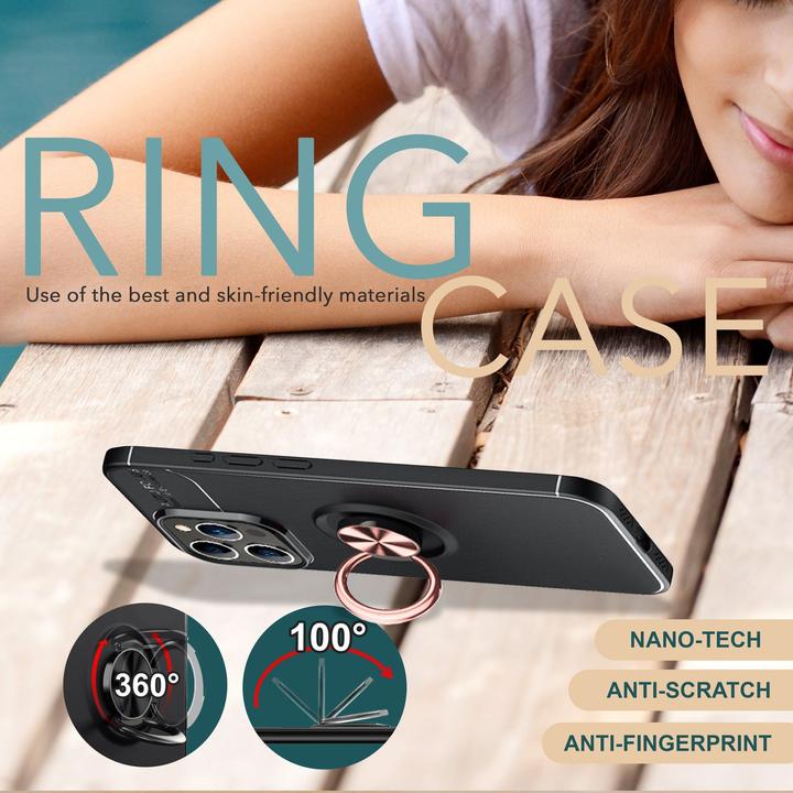Produktbild Nalia Matte Ring Silikon Hülle (Apple iPhone 16 Pro)