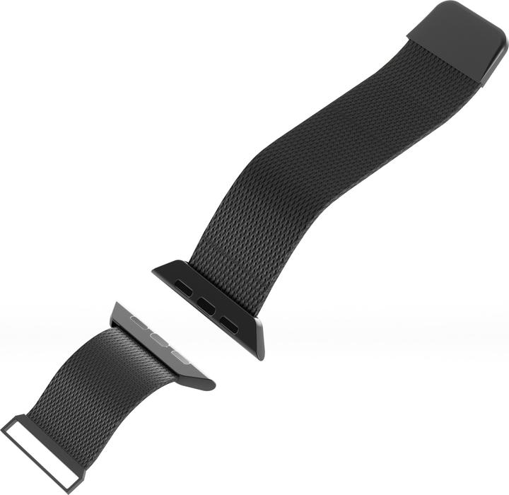 Produktbild Puro Milanese Magnetic Band - Pasek ze stali nierdzewnej do Apple Watch 42/44/45/49 mm (czarny) (49 mm, 42 mm, 44 mm, 45 mm, Stainless Steel)