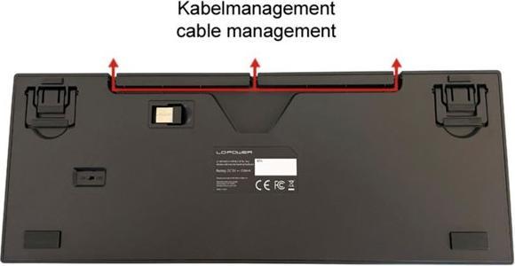 Actual product image LC-Power LC-KEY-MECH-2-RGB-C-W (DE, Wireless, Cable)