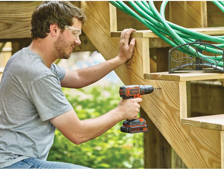 Image du produit Black & Decker Tournevis sans fil BDCDC18KBQW pour perceuse sans fil (Fonctionnement sur batterie)