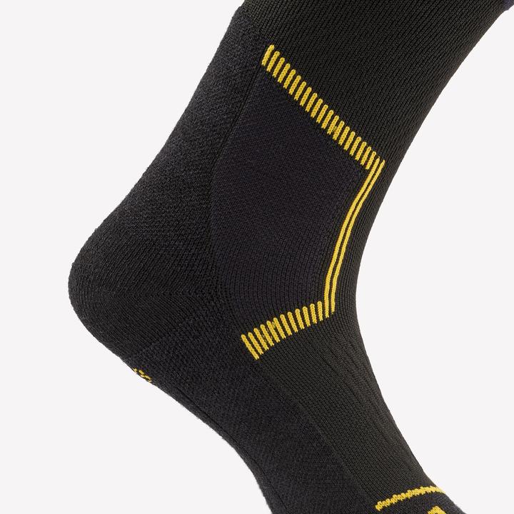 Image du produit Wedze Chaussettes de ski adultes laine mérinos - 500 noir/jaune (38, 40)