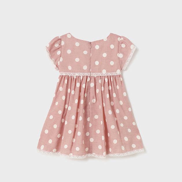 MAYORAL Kleid mit Punkten und Spitzen