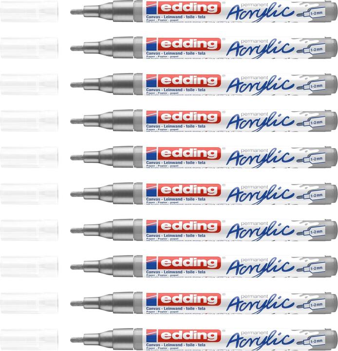Actual product image Edding Acrylic marker 5300 Fine (Silver, 2 mm, 1 x)