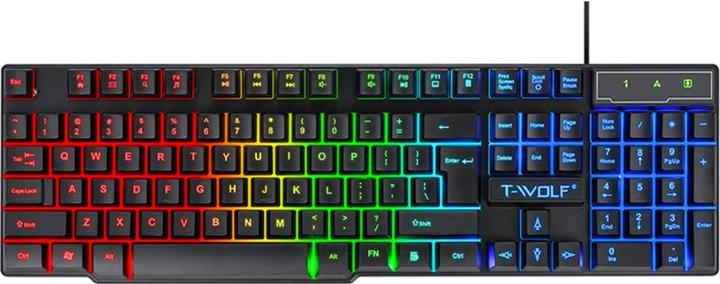 Image du produit Apfelkiste Combo de jeu 4 en 1 : souris, casque, clavier et tapis de souris - RGB QWERTY (Noir) (ING. Int., Filaire)